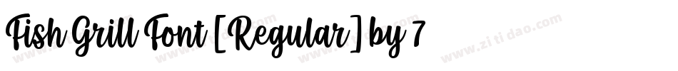 Fish Grill Font [Regular] by 7NTypes字体转换